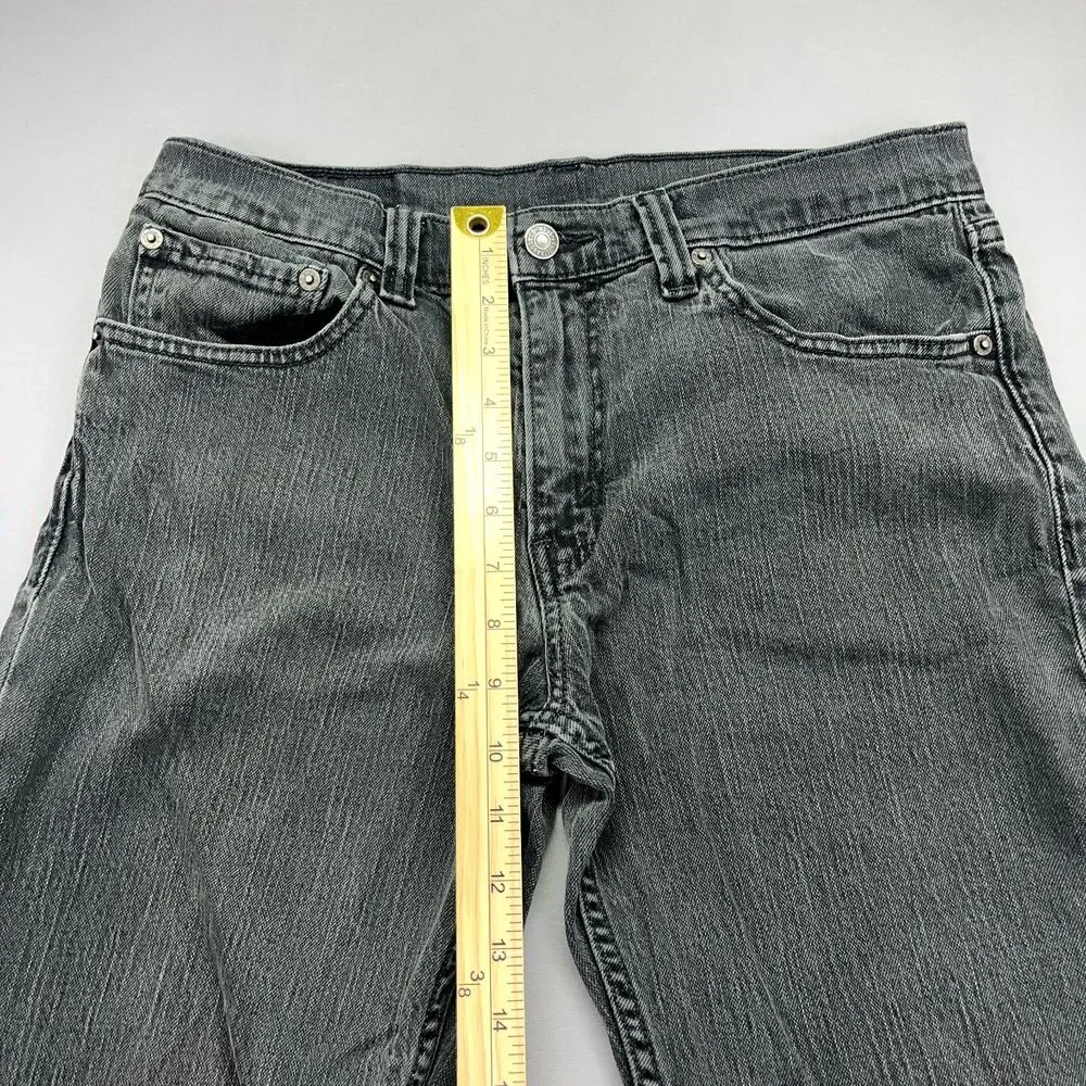 Levi's 511 Tag Sz 32x34 (Fits 31) Men's Black Narrow‎ Leg Jeans Lean Hip